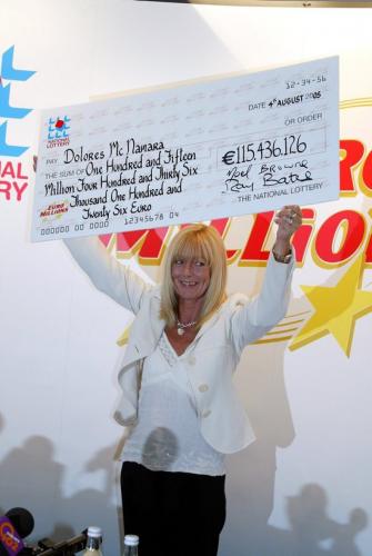 Euromillions winner Dolores McNamara