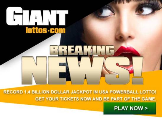 Record powerball jackpot $1,4 billion
